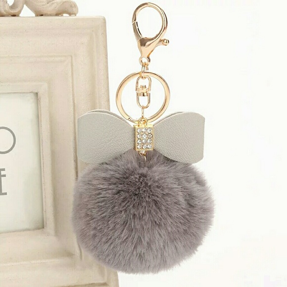 NWT POM POM W/KEYCHAIN  8 COLORS - Picture 4 of 7